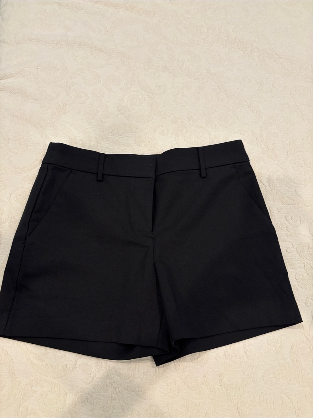 LOFT Black Tailored Bermuda Shorts